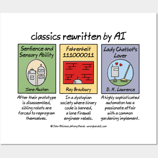 classics rewritten by AI Posters and Art